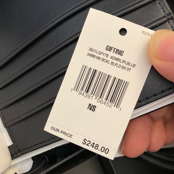 Michael Kors Men Box Set Wallet + Belt - Picture 8 of 8